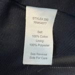 CAbi  Ribbed Chevron Knit Navy Blue A-Line Sweater Skirt Size L Photo 8