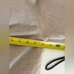 Free People Blazer We The Free Beckett Boyfriend Tan Large Linen Blend Flax EUC Photo 6