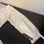 KILOL Midi tiered tunic dress, polka dot print, sheer,deep side slits,buttons XS Black Photo 9