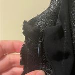 Reiss Womens  Bibi Black and Silver Fabric Appliqué Mini Dress Photo 8