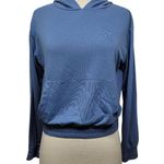 joe's jeans Joe’s Jeans Blue Hoodie Sweatshirt Women’s Size Small Pullover Kangaroo Pocket Photo 0