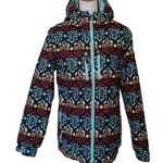 Aperture  Size Medium M Intricate Funky Pattern Blue Snowboard Ski Coat Winter Photo 0