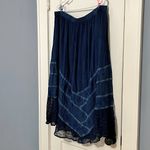 Studio West  Apparel maxi skirt multimedia patchwork lace boho size petite XL Photo 1