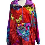 Obermeyer Vintage Neon Floral Ski/Snowboard Anorak Jacket Size Medium Photo 0