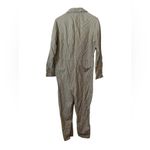 Outerknown  Olive Green Stripe Linen Blend Station Jumpsuit Size Medium‎ Photo 4