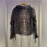 Vintage Havana NWT  | Black Cheetah Print Wrap Top, Size S Photo 3