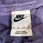 Nike NWT Club Fleece Mid Rise Sweat Shorts Womens XS Purple Standard Fit Workout Photo 3
