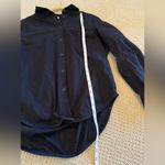 Lululemon  Women’s Full Day Ahead Shirt Flannel Button Down Size 8 Black Relaxed Photo 10