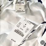 J.Crew  Dress Halter Striped Ruffle Mini Navy White Size XS NWT Photo 5