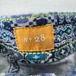 Pilcro and the Letterpress Anthropologie Blue Patterned Patchwork Corduroy Pants Photo 11