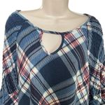 Lee Womens Flanel Plaid Shirt Crossover Chest Ribbed Sleeves Size 1x u Photo 1