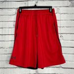 Under Armour Red Black Shorts SM/P Loose Fit Colorblock Athletic Training Gym Photo 0