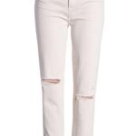 Paige NEW Hoxton Slim Crop Jean Vintage Pink Distressed Size 34 5 Pocket $235 Photo 1