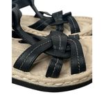 White Mountain Cliffs  Womens 8 Black Strappy Adjustable Buckle Sandals Vegan Photo 2