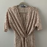 Classiques Entier  Size 8 Multicolor Printed Silk Blend Surplice Ruched Dress Photo 1