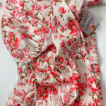 Princess Polly NWT  Maddie Top Crop Floral Pink White Ruched Shirred Crop Size 4 Photo 10