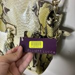 Elliott Lucca Cream Snake Print Purse NWT Tan Photo 2