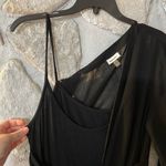 DKNYC Black Formal Long Sleeve Sheer Sequin Party Dress Photo 4