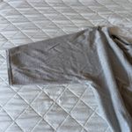 Talbots  Sweater Womens Medium Silver 3/4 Sleeve Crew Neck Lightweight Pullover Photo 7