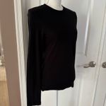 Theory Black Tiny Long-Sleeve Tee in Organic Cotton. Size L. MSRP $95 Photo 11