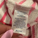 Sail To Sable Tuckernuck Pink White striped cowl Sweatshirt Goldtone Zipper top Photo 5