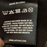 Lazy Oaf NWT  Black Denim Mini Skirt Size 26 W 13.5 L 15.5” Photo 7