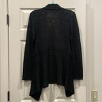 BB Dakota Sequin Black Draped Cardigan Photo 2