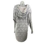 Disney  Gray Soft Faux Fur Fleece Hoodie Long Sleeve Mickey Sleepwear Pajamas OS Photo 1