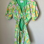 Sabo Skirt SABO Milo green floral cut out mini dress Photo 3