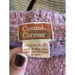 Vintage Casual Corner Knit Vest Sleeveless Cable Knit Pink Sweater Vest M Size M Photo 2