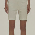 DKNY White Bermuda Shorts Classic Cotton Blend Photo 0