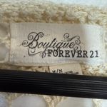 Forever 21 Y2K‎  M Beige Crochet Top Boho Cottage Coastal Grandma Summer Beach Photo 4