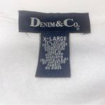 Denim & Co  floral embroidered sweatshirt Photo 4