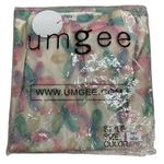 Umgee Balloon Sleeve Babydoll Pastel Flowers Sheer Lined Mini Dress Sz Large NWT Photo 5