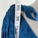 Anthropologie Holding Horses Blue Jacquard Cold-Shoulder Dress Size M Photo 6