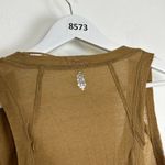 Free People Workout Coverup Tank in Olive Green Size X-Small Photo 3