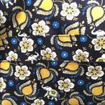 Vera Bradley Eloise Ellie Blue Yellow Paisley Shoulder Carryall Style Bag Photo 8