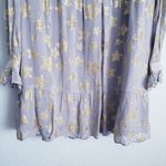 Loft  Shimmer Glitter Star Tiered Long Sleeve Mini Dress Photo 2