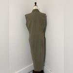 Rafaella Vintage 90s  Button Front Sleeveless Midi Linen Cotton Shirt Dress Sz 10 Photo 5