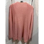 GRECELLERELLE Pink Cable Knit Open Front Cardigan Sweater Size S Photo 4