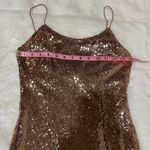 Lulus Lulu’s size small Bring It Rose Gold Sequin Bodycon Mini Dress Photo 5