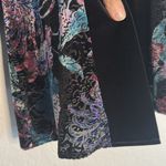 Chico's Chico’s Burnout Velvet Cardigan Sweater Shrug Black Purple Goth Fall Witchy Photo 2