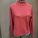 Pendleton  orange silk blend mock turtleneck Photo 1