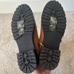 J.Crew  Brown Tan Suede Winter Hiking Combat Boots Faux Fur Lace Up Outdoor Photo 6