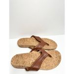 Jack Rogers Sandals Womens Size 5.5 Brown Leather Thelma Flip Flop Photo 4