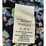 Free People $108 Flower Power Top XS Black Floral Print Split Neck Shirt Boho Photo 10