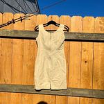 Vintage floral dress by cw dresses‎ size small Tan Photo 7