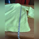 Aerie NWT Cloud Sherpa Oversized pullover tennis ball green sz Small 24” p2p Photo 6