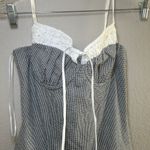 Nia Winslow Dress black white gingham women's XS coquette milkmaid academia Photo 2