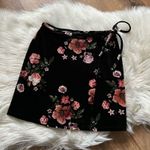 Topshop  Velvet Floral Wrap Mini Skirt Photo 2